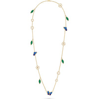 [Aethel]LUCKY SPRING BUTTERFLY 15 FLOWER NECKLACE