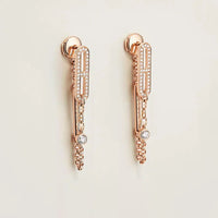 [Aethel jewelry]CHAINE CHAOS DIAMOND DROP EARRINGS
