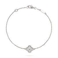 [Aethel jewelry]CLOVER  SINGLE FLOWER BRACELET SILVER